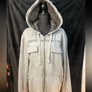 American Rag CIE Men’s Gray Zip Up Jacket (2XL)